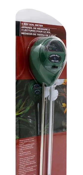 3-in-1 Soil Meter (Moisture, pH, Light)