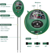 Load image into Gallery viewer, 3-in-1 Soil Meter (Moisture, pH, Light)

